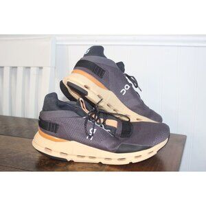 On Cloud nova Mens Running Shoes Size 10.5 Black & Tan Swiss Engineering Lightwe